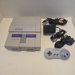 Super Nintendo SNES System Console Tested Plays Great SNS-001